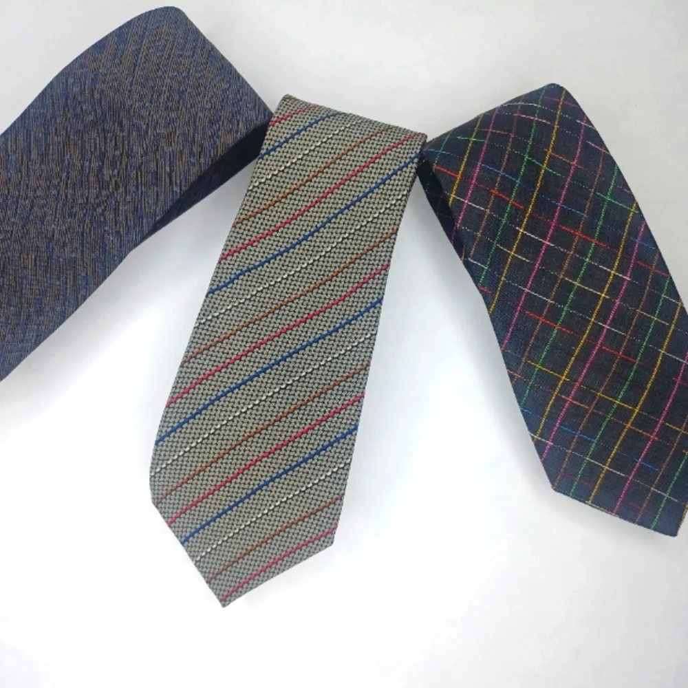 Set of (3) Missoni Silk Vtg. Skinny Neckties - Picture 3 of 6
